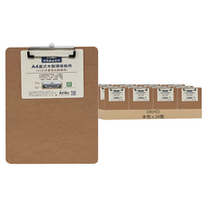 DAIHO 本色原品A4直式木製環保版夾 22.4 x 31.5cm, 本色, 24個