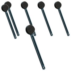 長柄搓背清潔洗澡刷, 藍色, 6支, 深層清潔, 輕鬆搓背, 1入