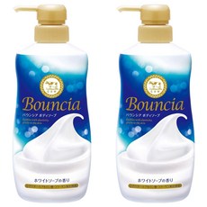 COW STYLE 牛乳石鹼 Bouncia 美肌滋潤沐浴乳 優雅花香, 480ml, 2瓶