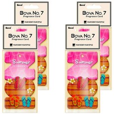Bova 法柏精品香氛 夏日香氛卡 上野櫻花 英國進口香精油 環境芳香, 15g, 4包