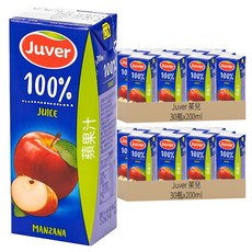 Juver 茱兒 100% 蘋果汁, 200ml, 60瓶