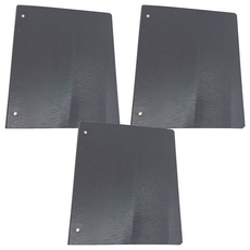 Lan CHYn 連勤牌文具 精裝三孔1"D型夾 LC-710D, 黑色, 3個