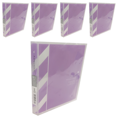 KyOKUTO A5半透明彩色資料夾, 粉紫色, 5本