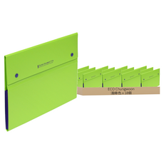 ECO Chungwoon 5層分格風琴夾, 淺綠色, 18個