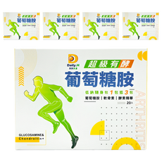 Daily.H 天天水漾 超級有酵葡萄糖胺 20包/盒 關節保健 行動靈活, 480g, 5盒