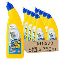 Tamsaa 浴廁專用漂白清潔劑, 750ml, 8瓶