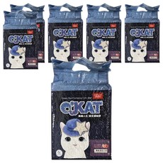 O'KAT 美喵人生 仿礦型豌豆凝結貓砂, 6L/2.5kg, 天然可生物分解豌豆纖維, 無添加有害物質, 甜心水蜜桃, 6袋