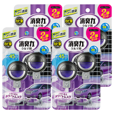 雞仔牌 車用消臭劑 冷氣出風口用 白色麝香 3.2ml 4個