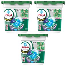 ARIEL 日本原裝進口 4D立體洗衣球 綠色室內曬衣, 11顆, 3盒