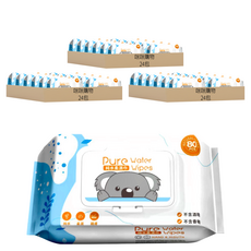 咪咪購物 純水濕紙巾, 80抽, RO純水製造, 無酒精, 無香精, 無螢光劑, 72包