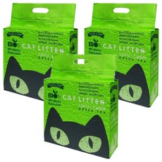 WELLON 威龍 BIO 細顆粒2.0 豆腐貓砂, 綠茶, 2.5kg, 3包