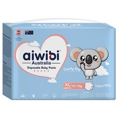 aiwibi 愛薇彼 清新乾爽透氣輕薄 褲型尿布 12~17kg, XL, 40片