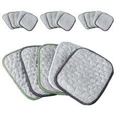 銀絲棉紗雙面刷鍋洗碗布, 4組, 顏色隨機, 5個