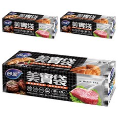 妙潔 美實袋, M, 15入, 3盒