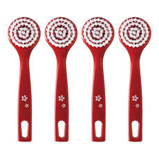 日本VESS 舞妓小姐洗臉刷 柔軟刷毛深層清潔毛孔 可愛造型增添洗臉樂趣, sil-600, 4入