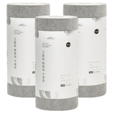 DEARCUS 捲筒式一次性洗碗巾 灰色 60張 3捲