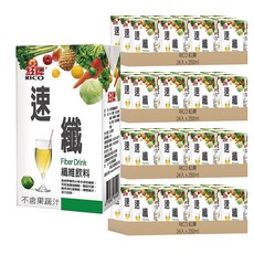 RICO 紅牌 速纖 Fiber Drink纖維飲料, 250ml, 96入