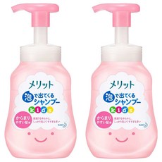 Kao 花王 Merit 兒童洗髮乳 無矽配方 弱酸性 蜜桃香皂味, 300ml, 2瓶