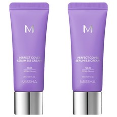 MISSHA 完美遮瑕BB霜 SPF50+ PA++++ NO.23 自然色 20ml 台灣公司貨, 2條