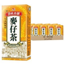 統一 原味本舖 麥仔茶, 375ml, 24入