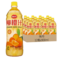 味丹 柳橙汁, 900ml, 12瓶