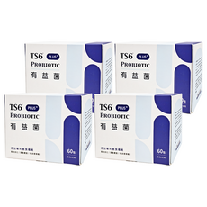 TS6 有益菌 PLUS+, 60包, 2g, 4盒