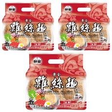 新宏 黃金雞絲麵 台式當歸藥膳風味 全素 5入, 335g, 3袋