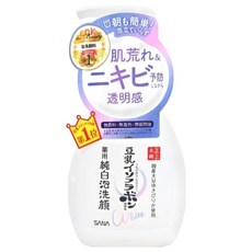 SANA 莎娜 豆乳美肌煥白泡沫洗顏慕斯, 預防肌膚乾燥改善痘痘, 200ml, 1瓶