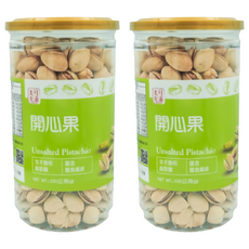 美日充沛 美國開心果 無鹽, 330g, 2罐