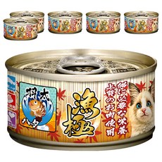 Akika 漁極 無榖主食貓罐, 鮪魚 + 石斑, 80g, 6罐