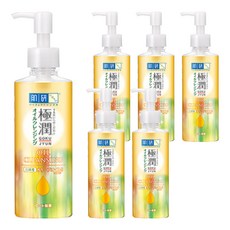 Hadalabo 肌研 極潤保濕卸粧油，強效潔淨，深層保濕，質地滑順, 200ml, 6瓶