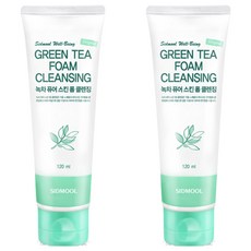 SIDMOOL 綠茶潔淨泡沫潔面乳, 120ml, 2條
