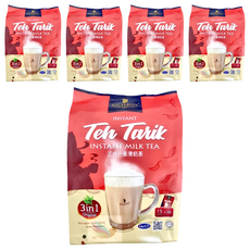 富家仔牌 南洋拉茶風味香滑奶茶三合一 經典原味, 40g, 15包, 5袋