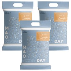 MAODAY 毛商行 無塵高凝結O2納基除臭礦砂, 薰衣草, 3包, 4kg