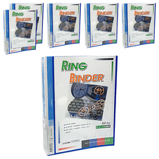 HFPWP 台灣製 新潮封面3孔夾 加厚1.4mm dc530ab-bl, 藍色, 6入