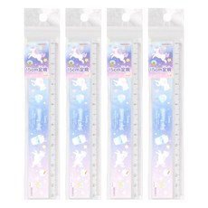 sun-star 直尺 15cm, 星空獨角獸, 4支