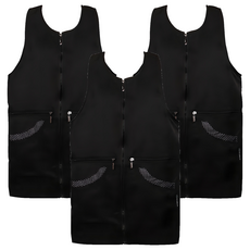 Rosa Home 點點背心圍裙 XL, 黑色, 3個