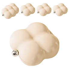 小麥購物 棉花朵朵隨身攜帶7格分隔收納藥盒 L2328 奶油白, 6個