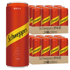 Schweppes 舒味思 薑汁汽水, 330ml, 48罐