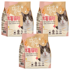 咪咪貓砂 純木薯貓砂 強力團結植物貓砂, 無香, 2.5kg, 3袋