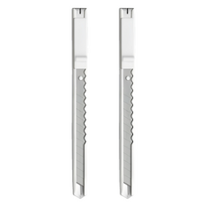 MUJI 無印良品 左右手兩用刀片/13cm, 銀色, 2入