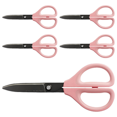 KOKUYO 國譽 SAXA空氣彈力剪 V2氟加工, 粉色, 5支