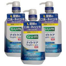 SUNSTAR 三詩達 G.U.M 夜間漱口水 草本, 900ml, 3瓶