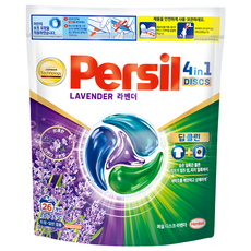 Persil 寶瀅 韓國原裝進口 全效4合1薰衣草洗衣膠囊, 26顆, 1袋