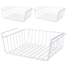 SIANG SI 櫥櫃隔板下掛籃, 3個, 白色