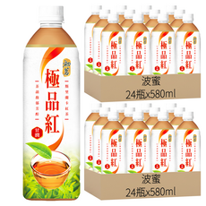 波蜜 初茗 極品紅茶, 580ml, 48瓶