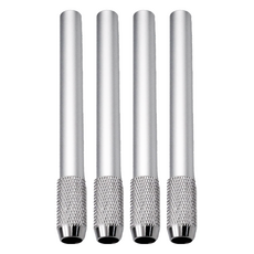 Z4902 AP 單頭金屬鉛筆延長器, 4入, 銀色