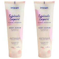 FLOR DE MAYO 佛洛美 玫瑰精萃緊緻抗皺去角質凝膠 身體磨砂膏 230ml, 2條