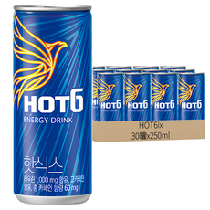 LOTTE 樂天 Hot 6 原味能量飲料, 250ml, 30罐