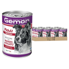Gemon 啟蒙 主食狗罐, 24個, 415g, 牛肉 + 肝